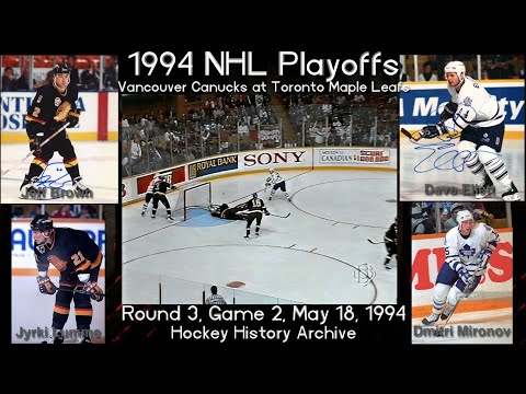 1994R3G2 Toronto Maple Leafs vs Vancouver Canucks Game 2