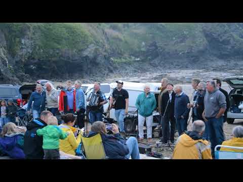 Fisherman's Friends singing with Fisherman's Friends Movie Cast.