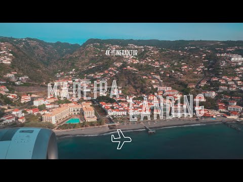 Madeira, Portugal [4K] Landing on the Cristiano Ronaldo Airport. October 2021