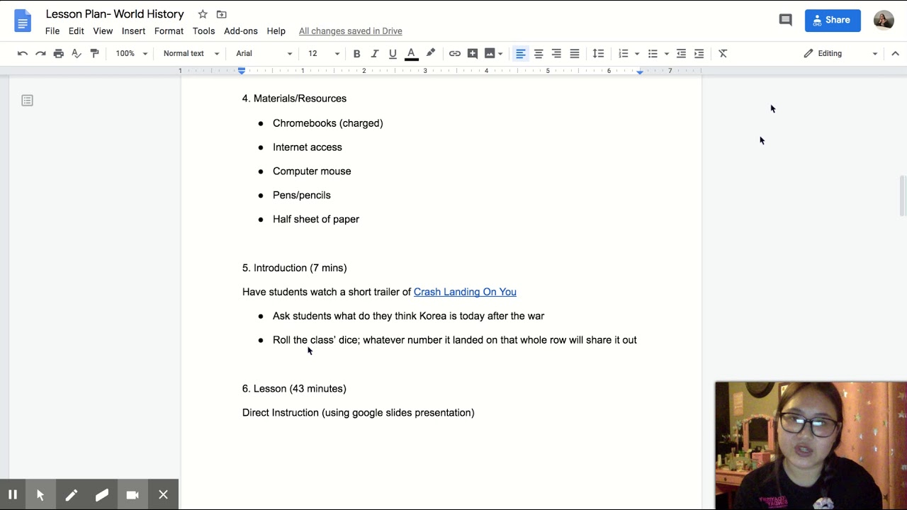 Lesson Plan- World History - Google Docs