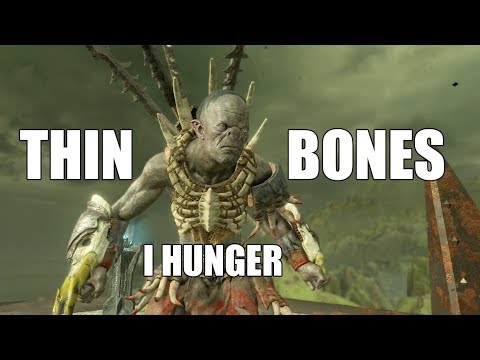 Middle Earth Shadow of War : Unique Orc Encounters & Quotes #17 THIN BONES Uruk