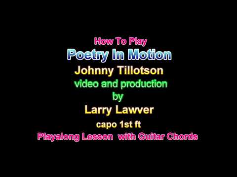 Poetry In Motion - Johnny Tillotson