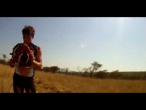 -:- Mountain Biker gets taken out by BUCK - CRAZY Footage - Only in Africa -:-