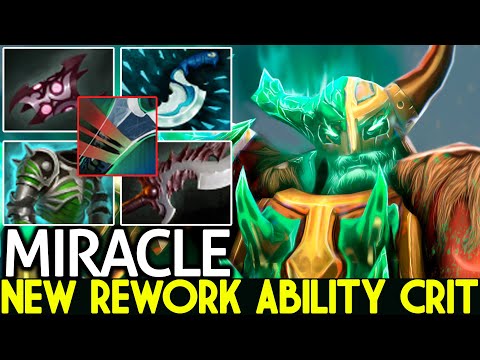 MIRACLE [Wraith King] New Rework Ability Insane Crit Damage Dota 2