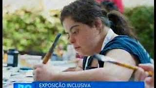 Ermelindo Nardin, artista plástico, expõe obras em conjunto com pessoas com deficiência