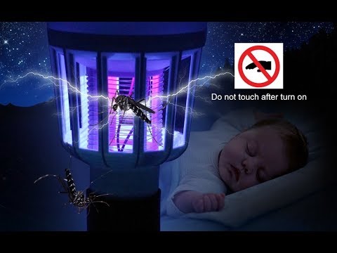 E27 светодиодная лампа 9W 220V и убийца комаров 2в1