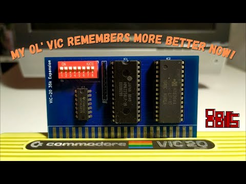 Taking a look at my new Commodore VIC 20 35k memory expansion and some expanded memory gaming