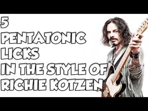 5 RITCHIE KOTZEN LICKS - LE GUITAR VLOG 240