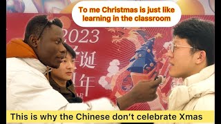 What the Chinese Think of Christmas | Street Interview | Black In China|