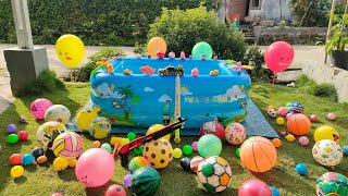 Download lagu Looking for Basketballs & Pop Balloons with Surprise Prizes, Collect Big Balls Small Balls mp3