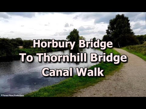 Horbury Bridge To Thornhill Bridge Canal Walk 4k HDR