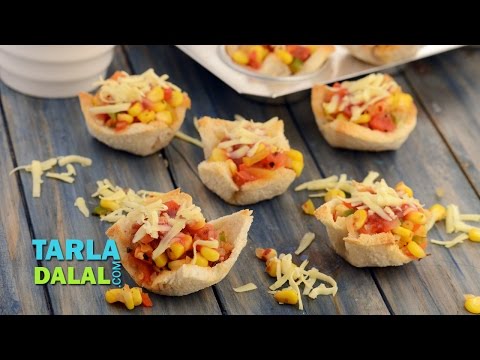 Mexican Bread Tartlets by Tarla Dalal