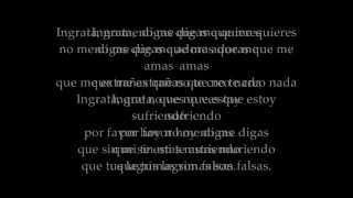 Ingrata - Cafe tacuba (Letra)