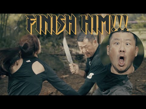 EPIC BATTLE SCENE WITH THE COLDSTEEL FACON & CHIEFTAN SAX
