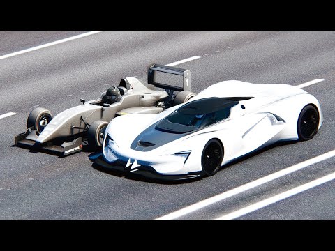 SRT Tomahawk va Formula Jet Engine at 20 KM Drag Race