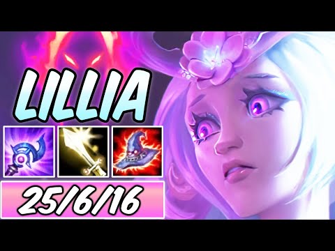 SPIRIT BLOSSOM LILLIA MID FULL AP DARK HARVEST | New 40% CDR Build & Runes | League of Legends | S10