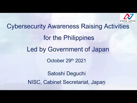 Cybersecurity awareness raising activities for the Philippines led by government of Japan