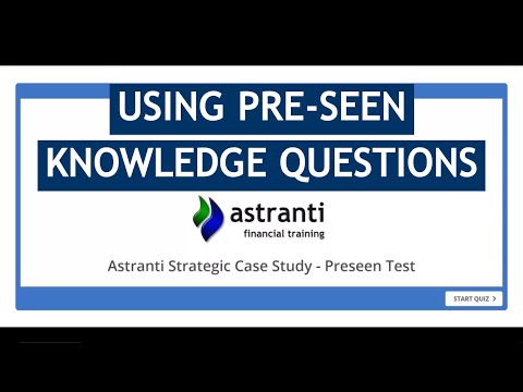 CIMA Case Study - Test YOUR Pre-Seen Knowledge