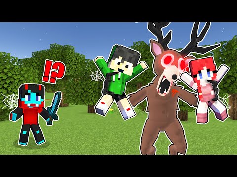 DEER Monster KIDNAPPED my FRIENDS in Minecraft!