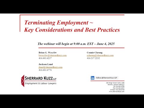 Terminating Employment – Key Considerations and Best Practices