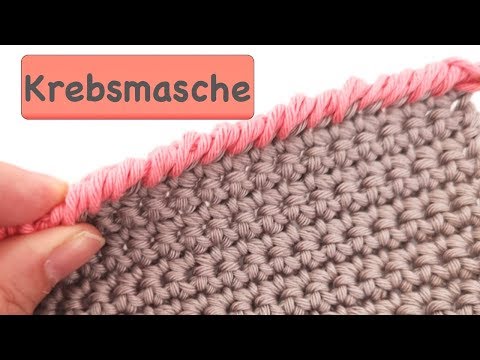 Crochet crab stitches | Crochet border | Finishing edge
