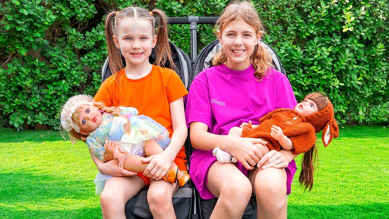 Saving Dasha's Dolls | Magical Twin Stroller Adventure through Portals