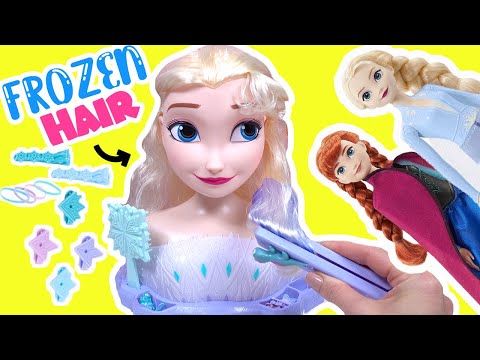 Disney Frozen Elsa Styling-Kopf und Zubehör! DIY-Frisuren für Kinder