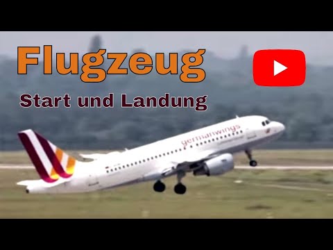 Máy bay cất cánh e hạ cánh tại sân bay Dusseldorf