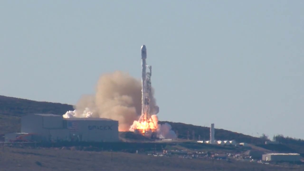 Falcon 9 Rocket Launch from Vandenberg Air Force Base California - YouTube