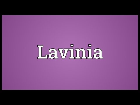 Lavinia Meaning