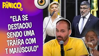 Frota pode capotar com Joice Hasselmann após giro anti-horário pró-Lula? Eduardo Bolsonaro avalia