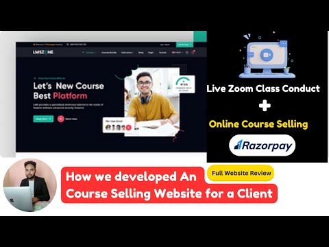 LMS Website with Zoom Live Classes — website by 24siteshop
