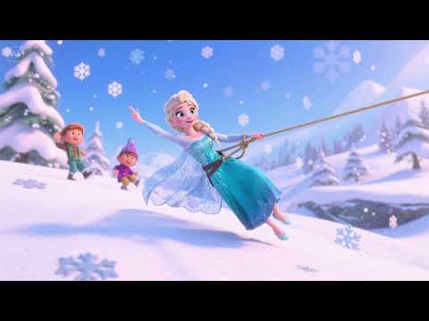 Elsa and the Snowdrift Zipline 2 ❄️🧗 | Exciting Adventure & Song for Kids!