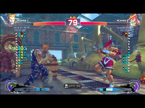 SSF4 Rank Match  ACE E I RI N (GU)  vs  hydeBUFFY (AD)