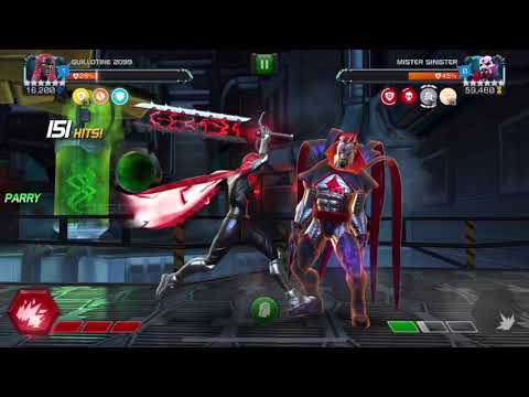 One Shot of 6.2.2 Mr Sinister with 6 star Guillotine 2099.