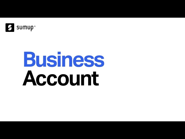 YouTube Video - SumUp Business Account | Product Demo
