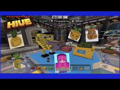 Maya TV - Playing Minecraft Bedrock Server Hive Build Challenge For First Time / Multiplayer Game / New Video