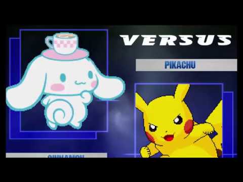 MUGEN Cinnamon and popuko VS Pikachu and Sakuya Izayoi