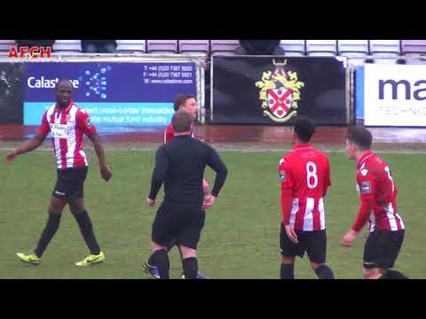 AFC Hornchurch 2 Haringey Borough 1 (10 Feb 18) - First Purcell goal