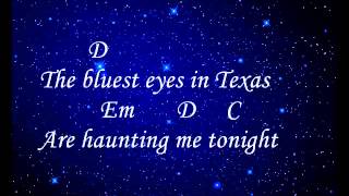 &quot;The Bluest Eyes in Texas&quot; - Lyrics and Chords