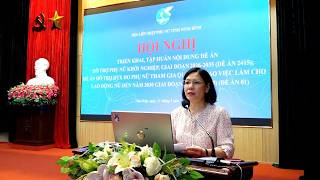 Hội nghị tập huấn bồi dưỡng nghiệp vụ công tác hội và triển khai Đề án 'Hỗ trợ phụ nữ khởi nghiệp giai đoạn 2026 – 2035”