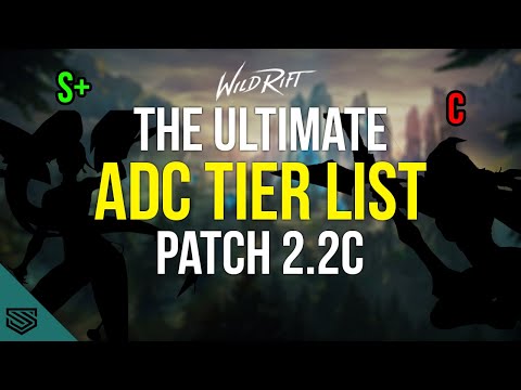IN-DEPTH ADC TIER LIST (PATCH 2.2C) - High Elo - Who's the best ADC to play? - Wild Rift Guides
