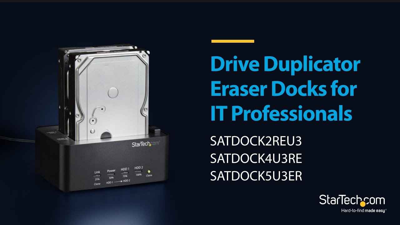 Duplicator and Eraser Docks | StarTech.com