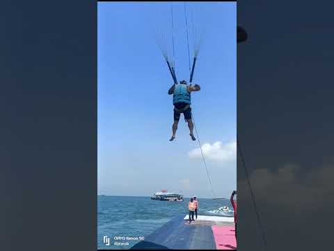 Parasailing in Pattaya, Thailand.