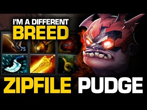 Zipfile Pudge Offlane Mode - The Most STRONGEST Pudge In The World | Pudge Official