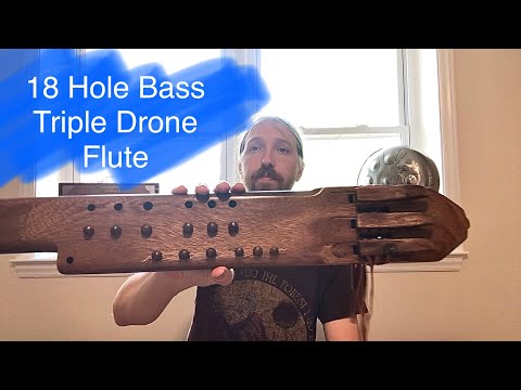 Triple 18 Hole D, D, G Native American Style Flute