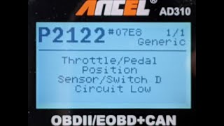 dtc p2122 quickly Fix