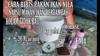 Download lagu CARA PEMBIBISAN PELET IKAN NILA DENGAN EM4 || supaya napsu makan ikan nila semakin bertambah mp3