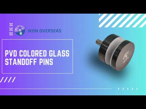 PVD Colored Glass Standoff Pins