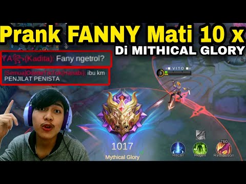 PRANK Fanny MATI 10X di Glory 1000 !!! PADA EMOSI SEMUA !!!